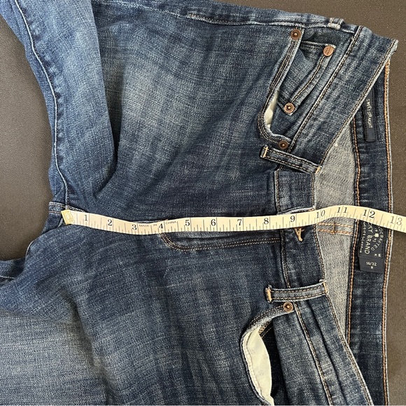 Lucky Brand Jeans Denim Crop Handcrafted Sweet Straight Leg Faded Comfy EUC 14 - Picture 6 of 9
